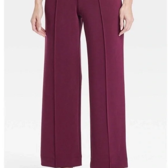 A New Day Deep Burgundy High Rise Pants - Picture 1 of 5